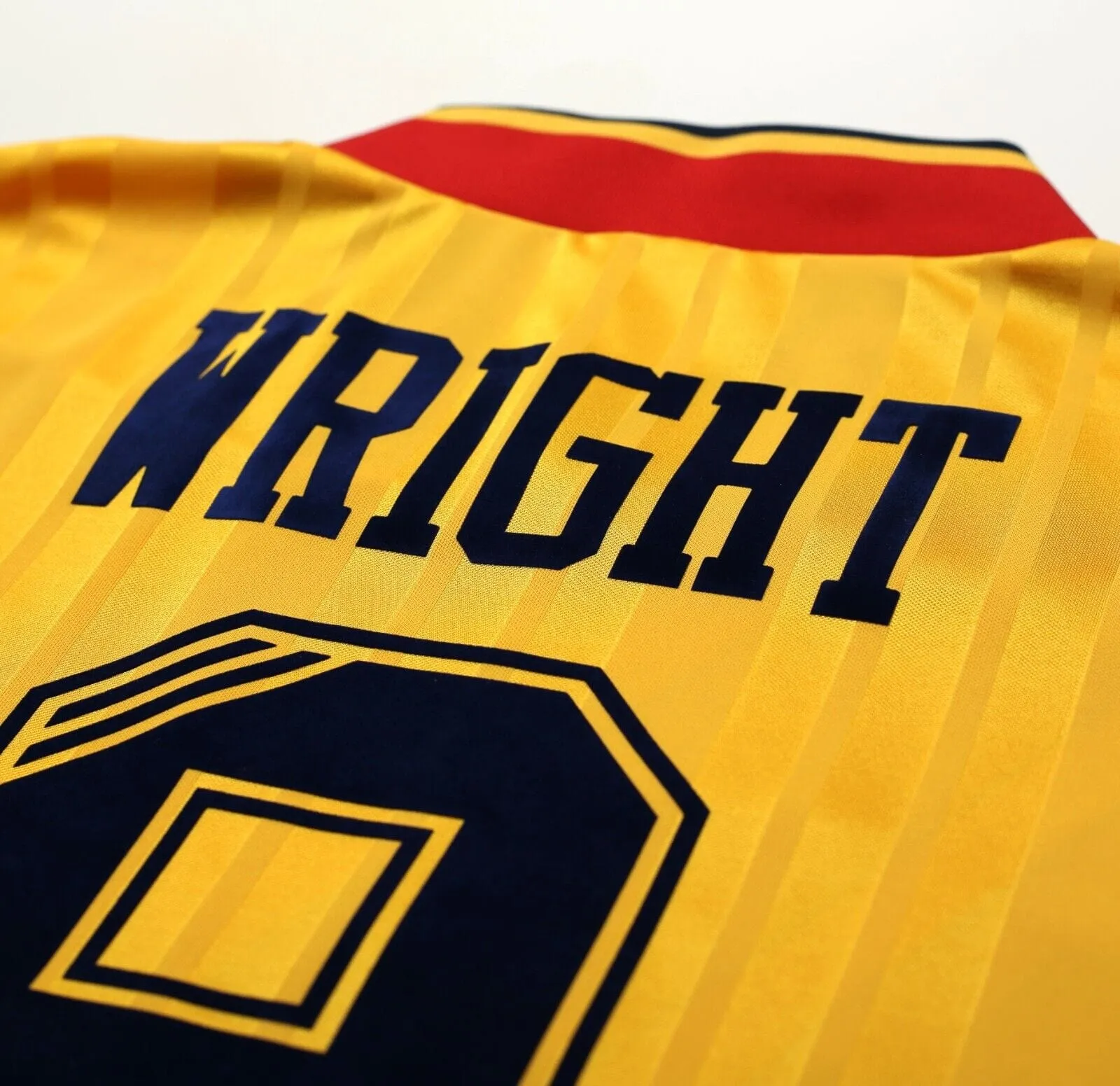 1993/94 WRIGHT #8 Arsenal Retro adidas Equipment Away Football Shirt (L/XL)