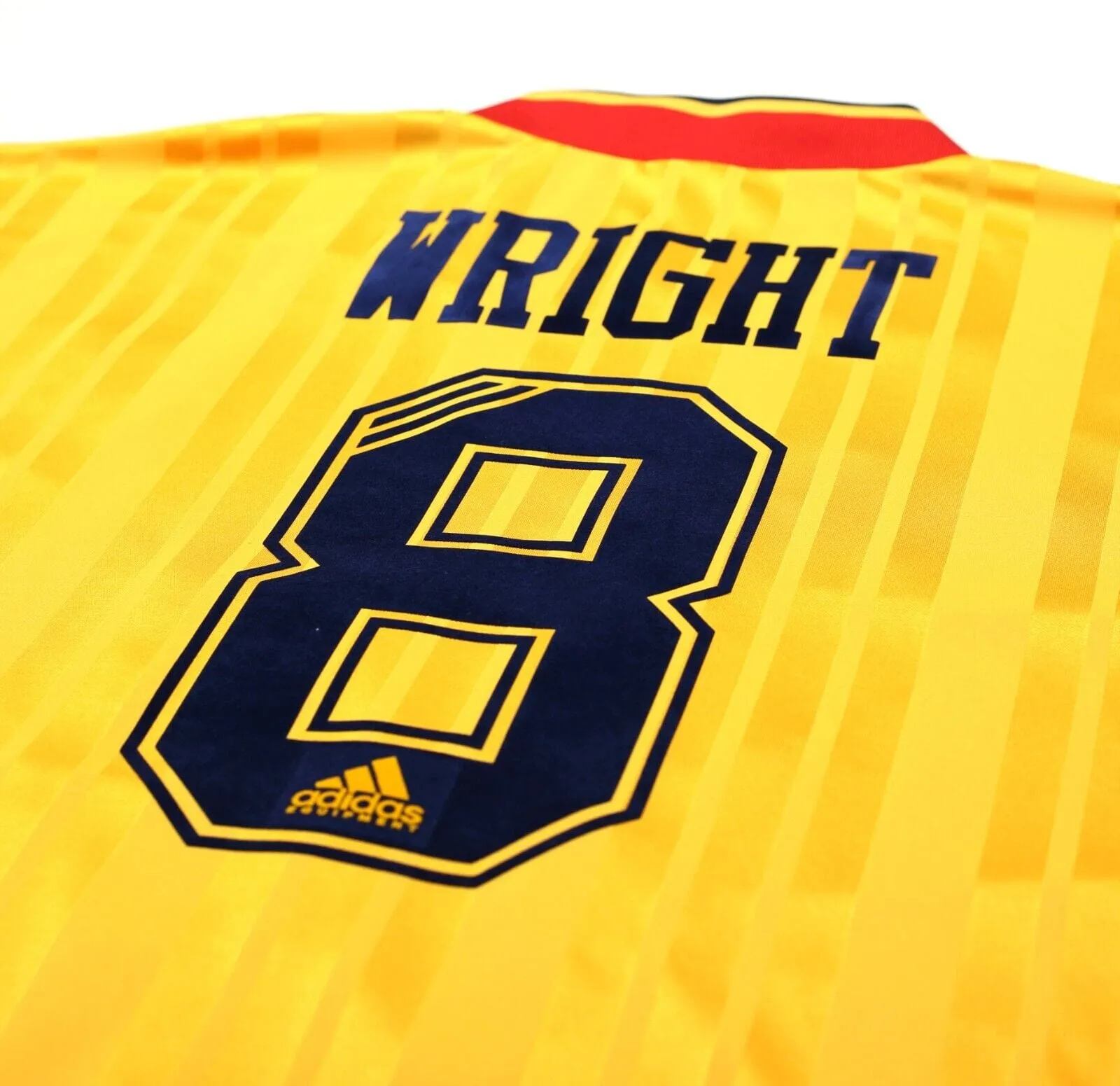 1993/94 WRIGHT #8 Arsenal Retro adidas Equipment Away Football Shirt (L/XL)