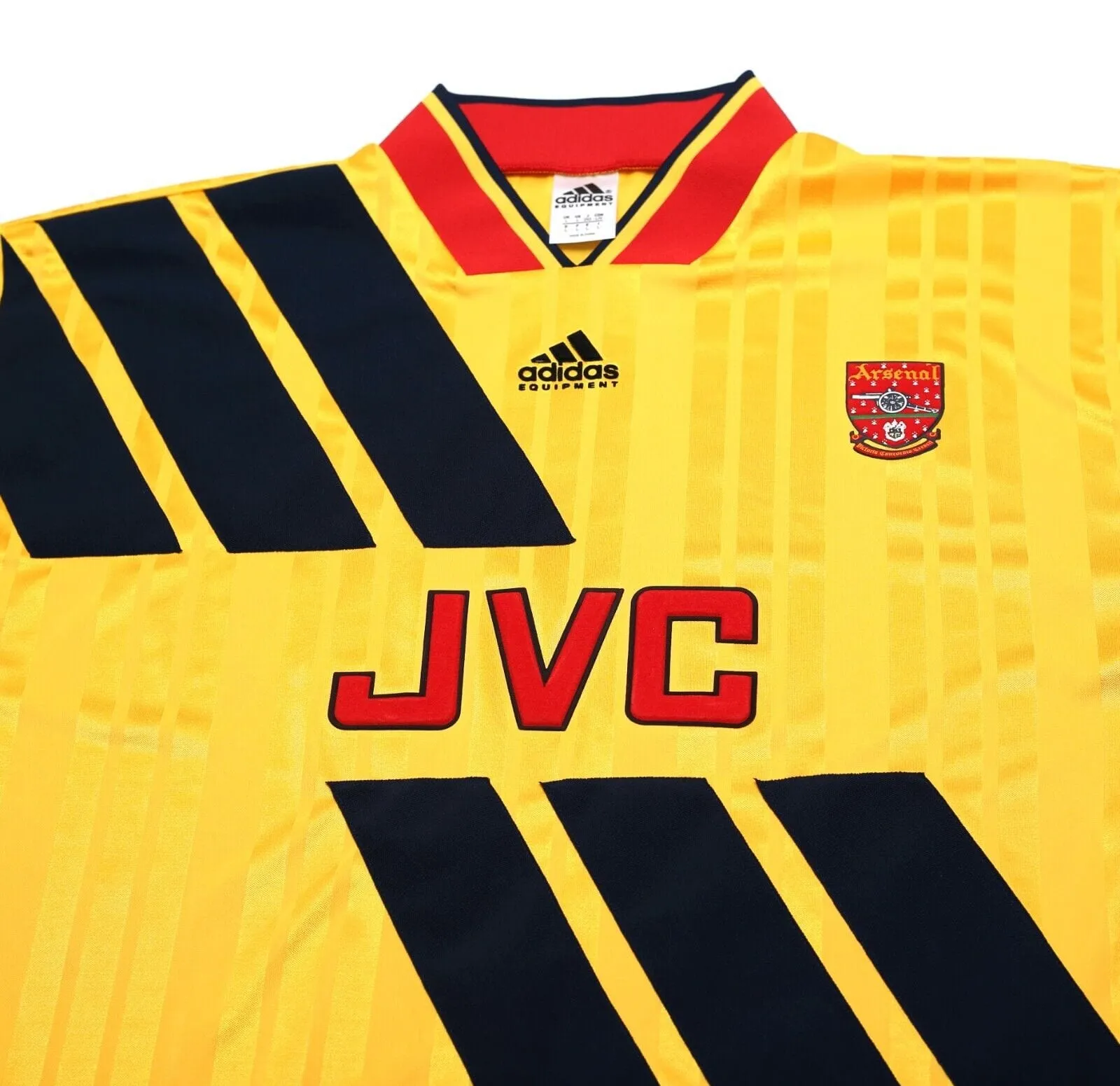 1993/94 WRIGHT #8 Arsenal Retro adidas Equipment Away Football Shirt (L/XL)