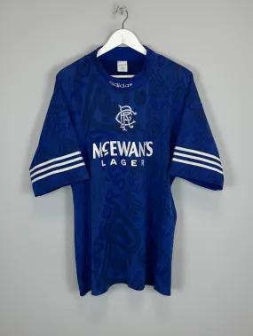 1994/96 RANGERS HOME SHIRT (L) ADIDAS