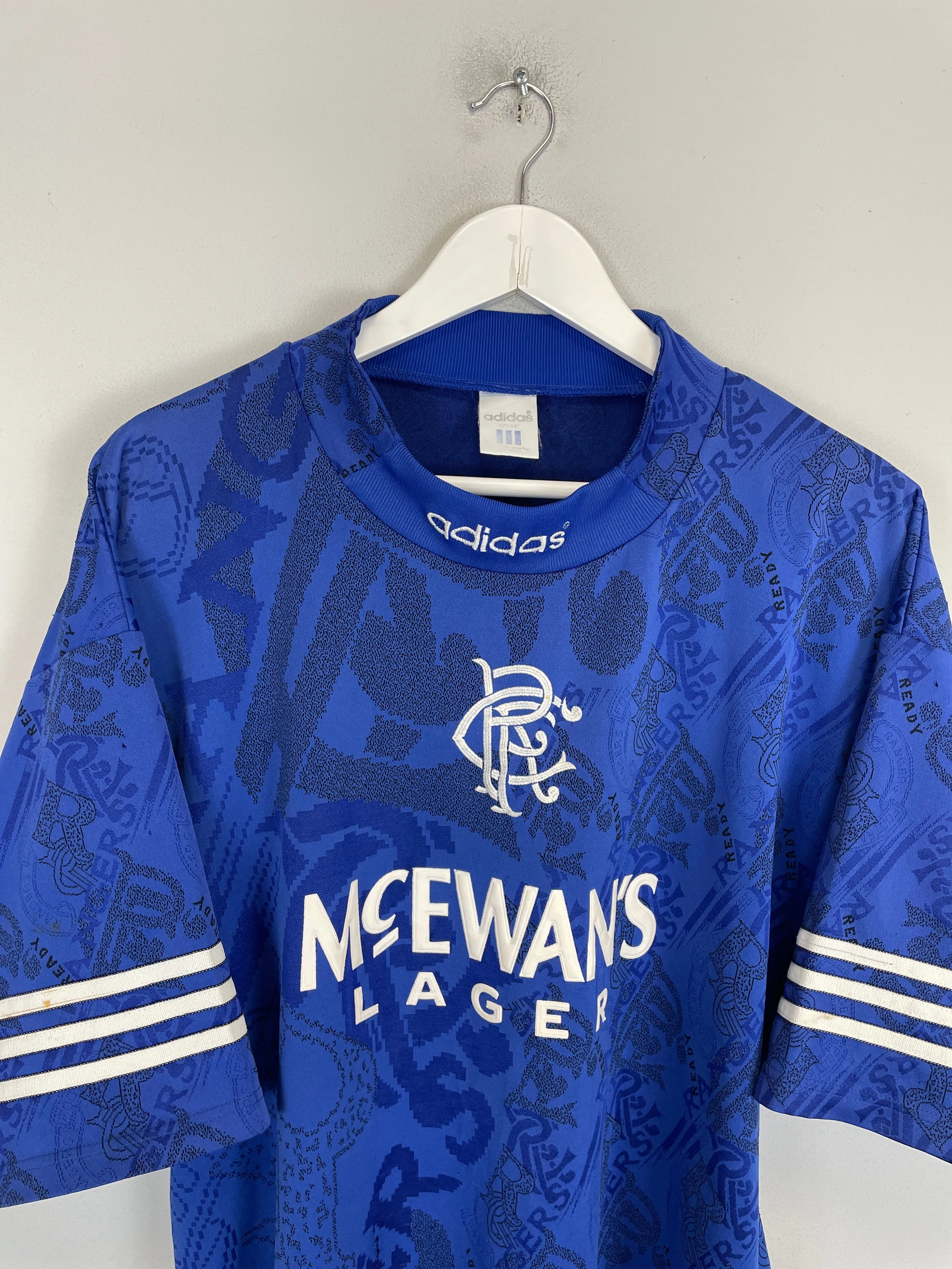 1994/96 RANGERS HOME SHIRT (L) ADIDAS