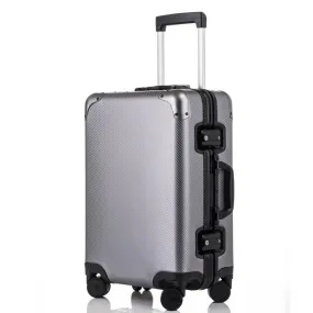 20'24'26'29'Inch Retro Aluminum Suitcase Carry On Cabin Tsa Scratch Resistant Luggage Metal Trolley