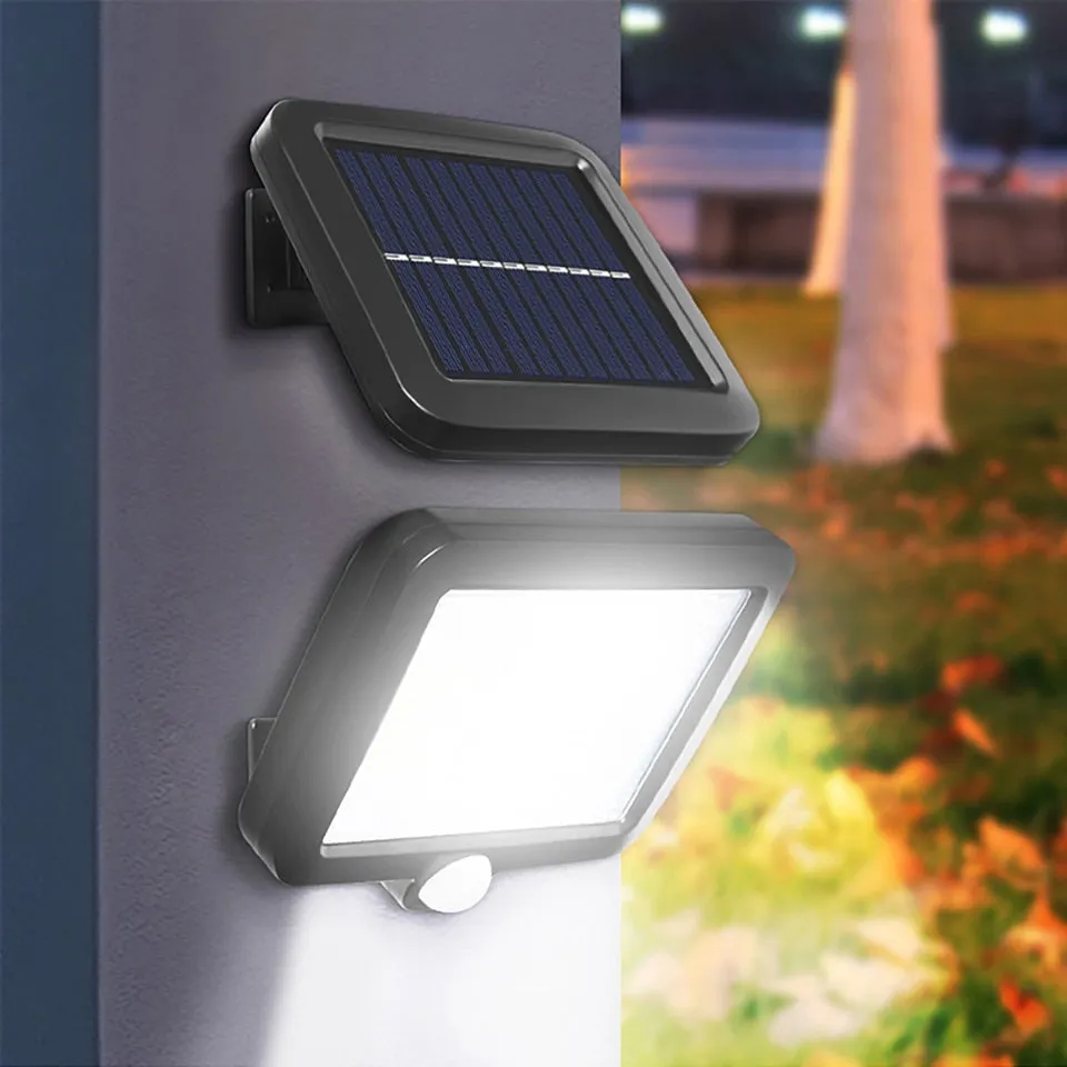 3 Mode Solar Powered LED Lights 100COB/120COB/160COB Waterproof Motion Sensor Wall Light (With remote)