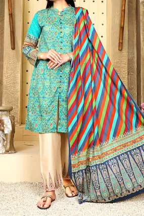 3 PIECE DIGITAL PRINT LAWN| DPC-199