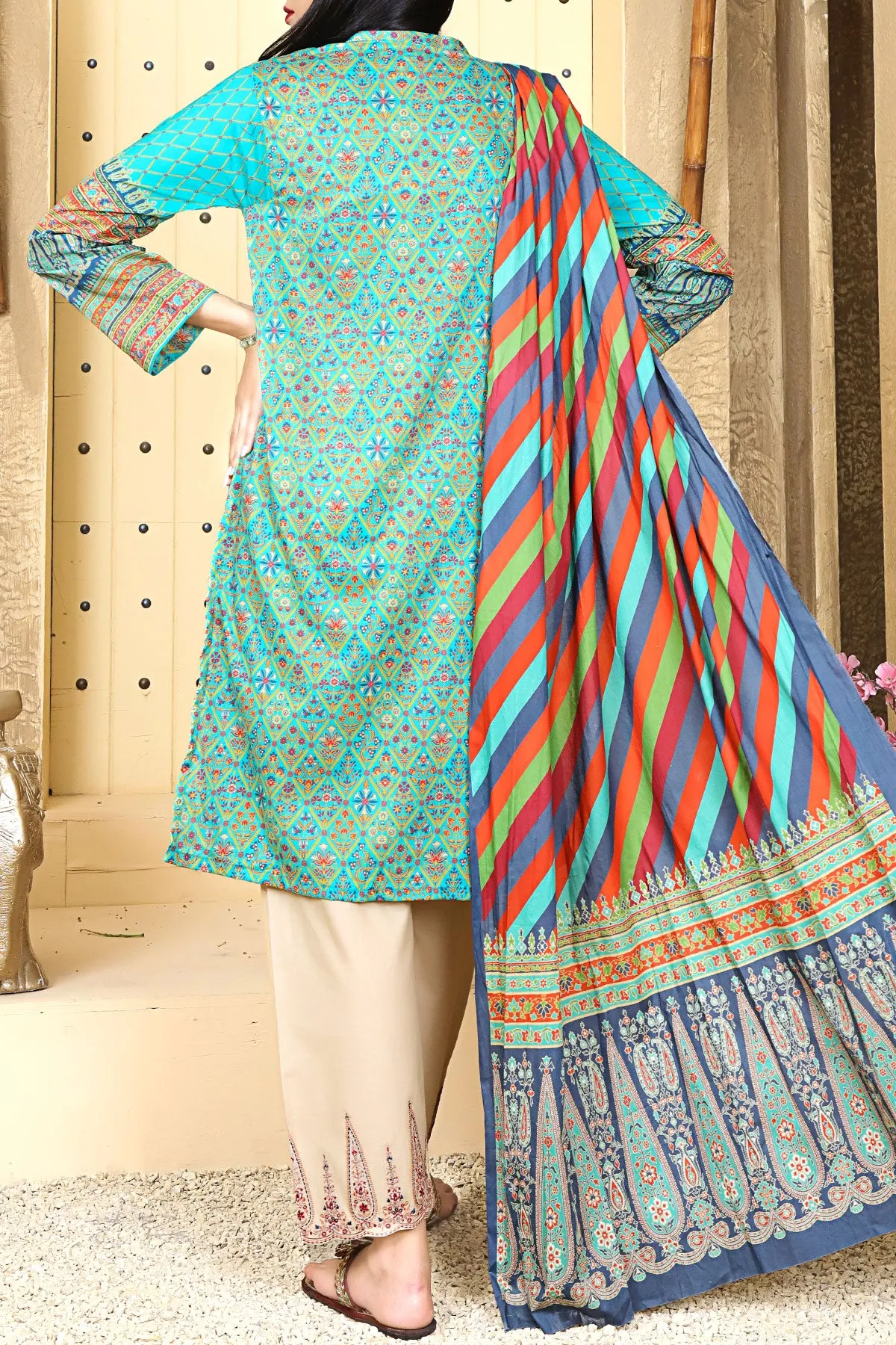 3 PIECE DIGITAL PRINT LAWN| DPC-199