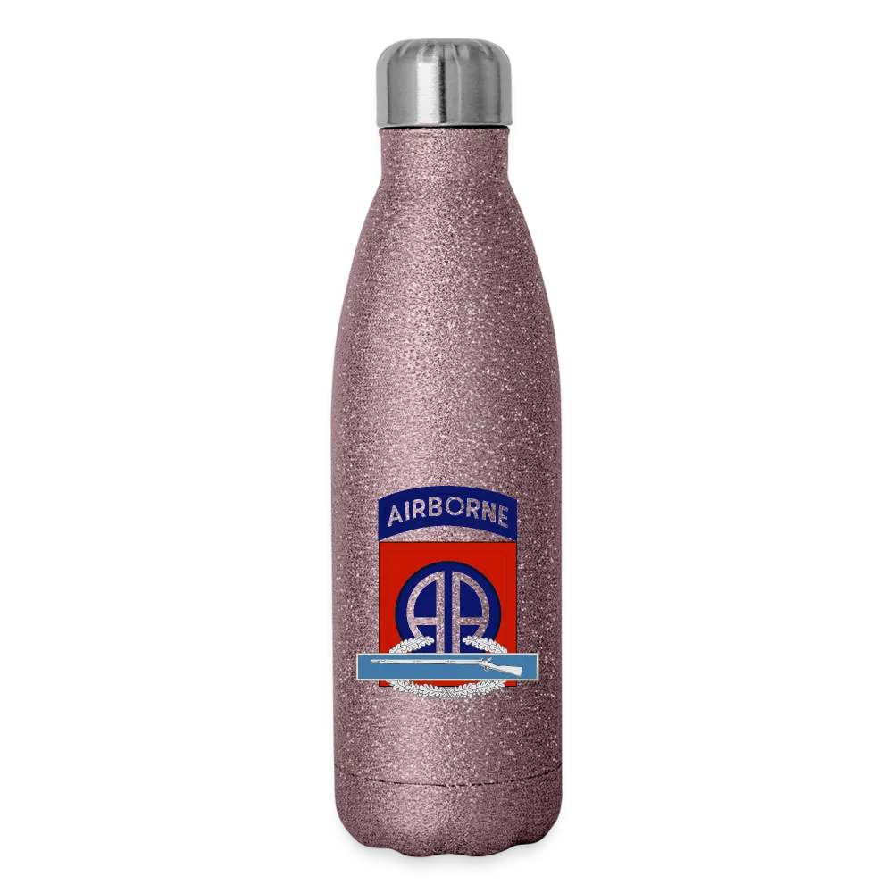 82nd Airborne CIB Insulated Stainless Steel Water Bottle