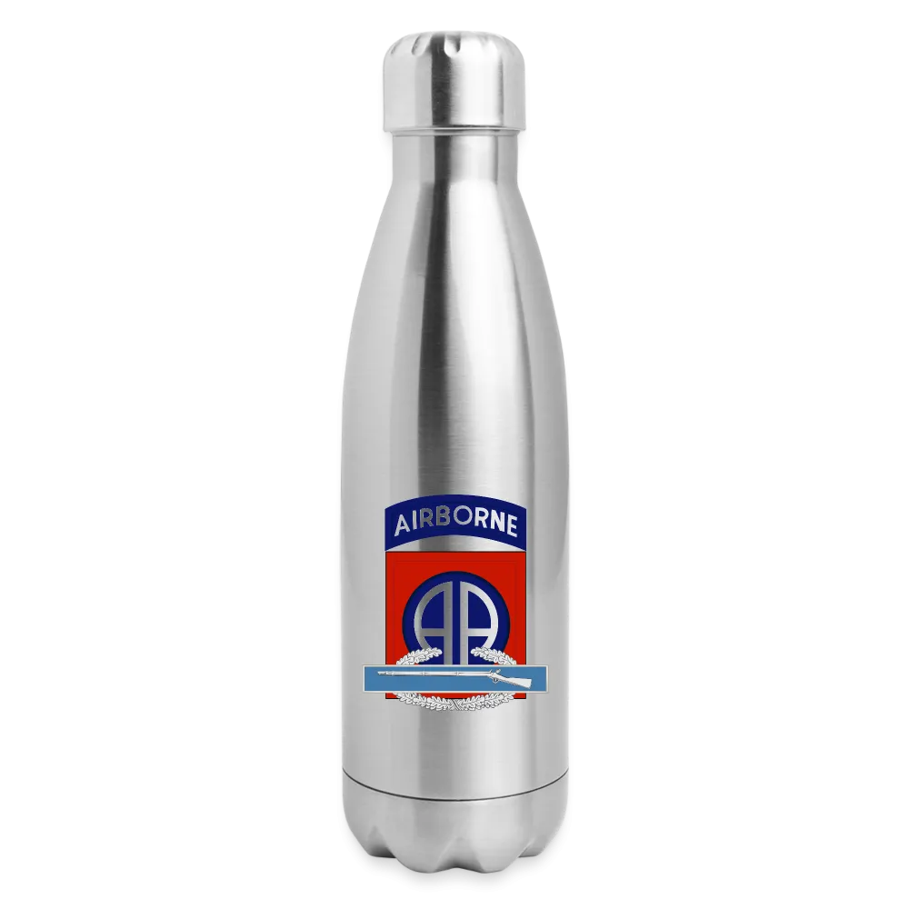 82nd Airborne CIB Insulated Stainless Steel Water Bottle