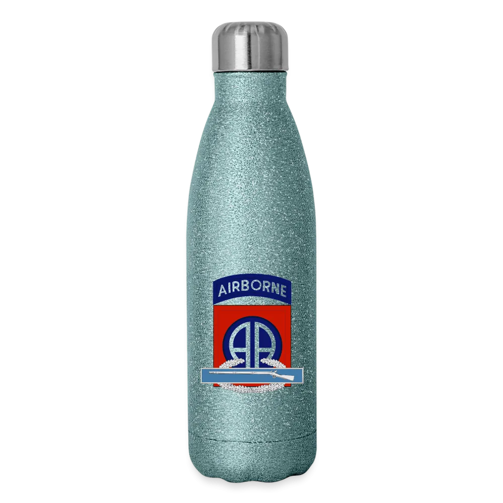 82nd Airborne CIB Insulated Stainless Steel Water Bottle