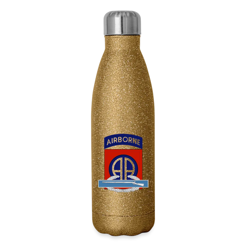 82nd Airborne CIB Insulated Stainless Steel Water Bottle