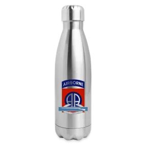 82nd Airborne CIB Insulated Stainless Steel Water Bottle