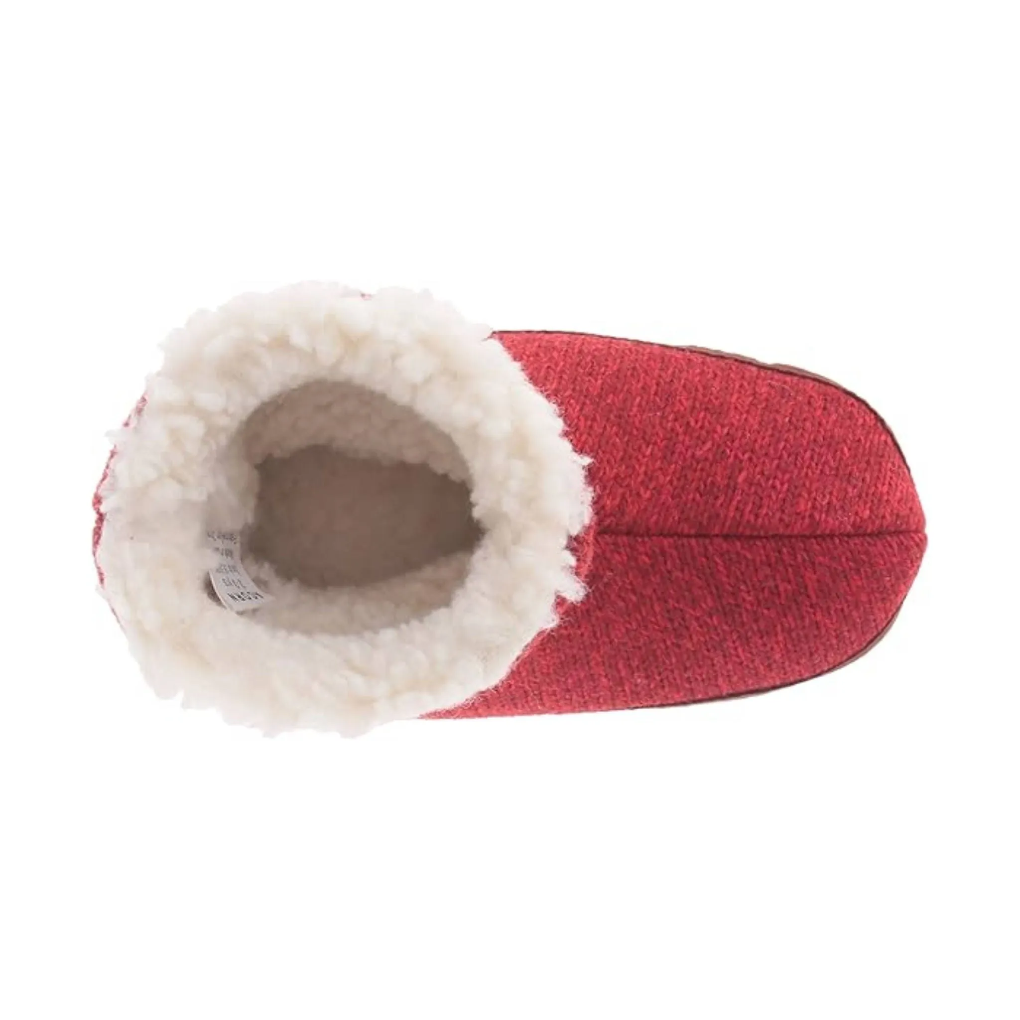 Acorn Toddler Easy Bootie Ragg Slippers - Red Ragg Wool