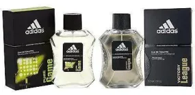 Adidas Combo - Victory League and Pure Game EDT Perfume for Men (100 ml x 2)