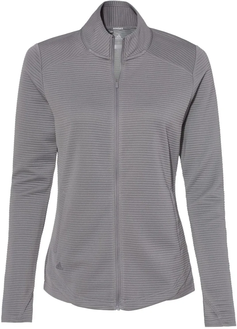 Adidas Ladies Textured Full-Zip Jacket