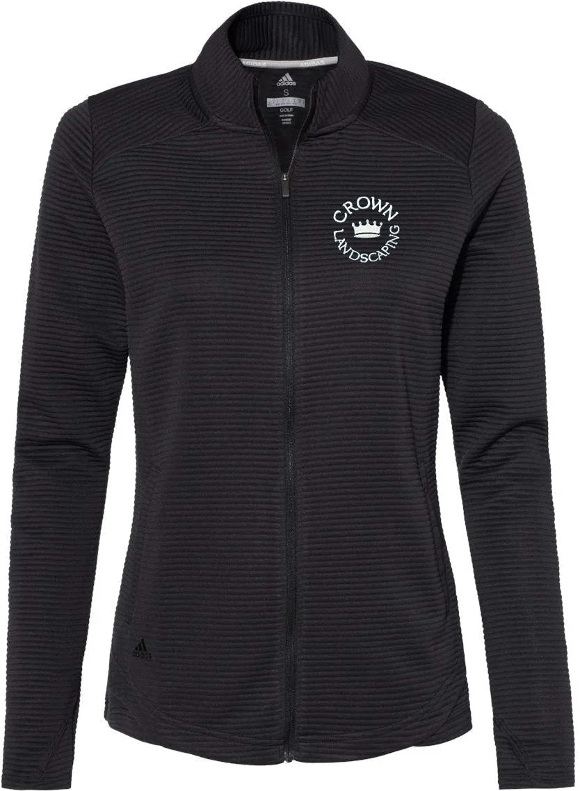 Adidas Ladies Textured Full-Zip Jacket