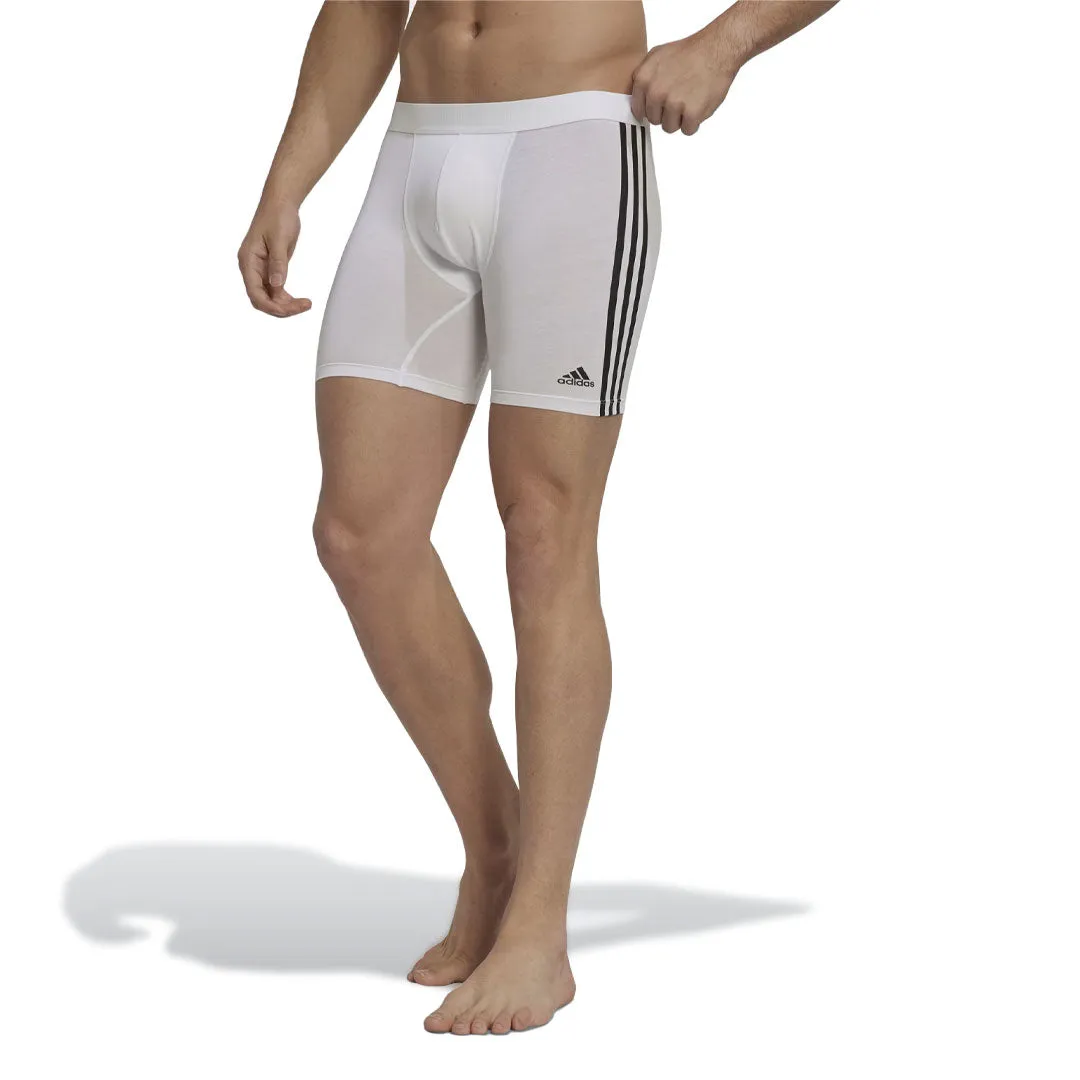 adidas - Men's 3 Pack Active Flex Cotton 3-Stripes Boxer Shorts (GB0816)