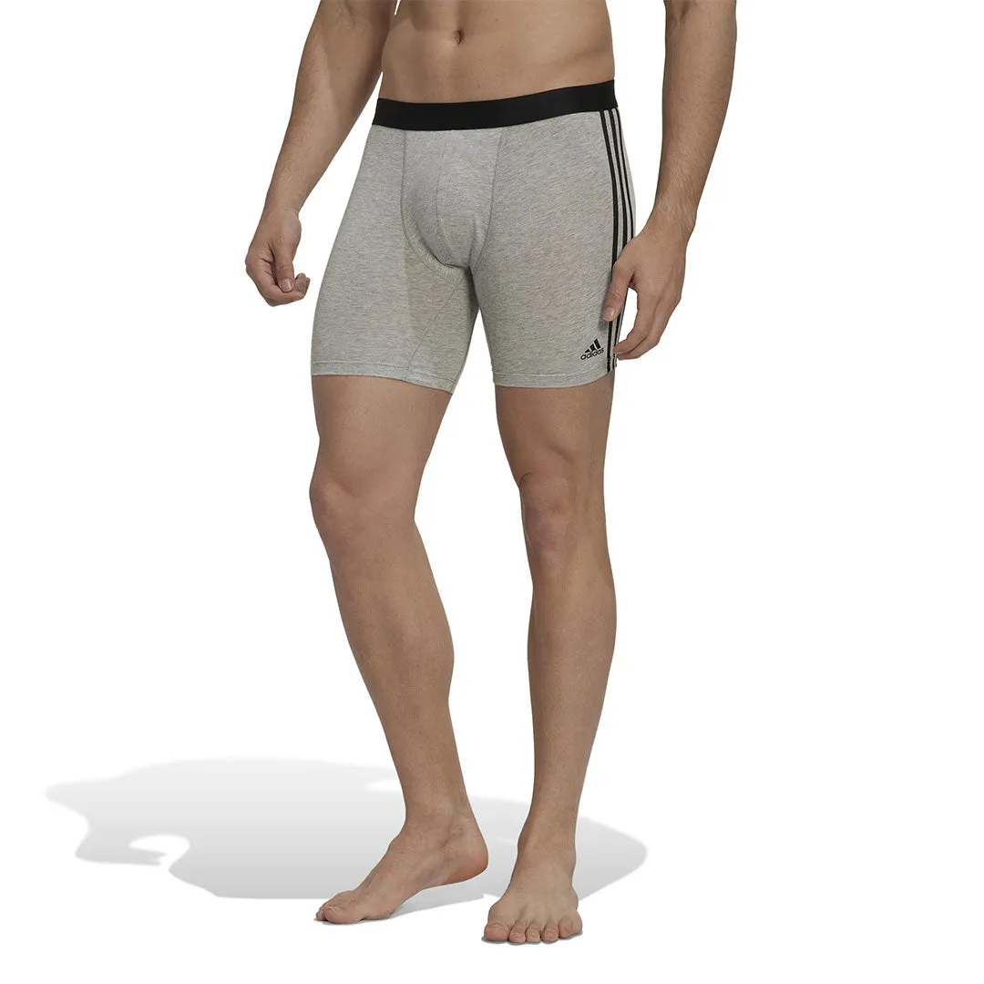 adidas - Men's 3 Pack Active Flex Cotton 3-Stripes Boxer Shorts (GB0816)