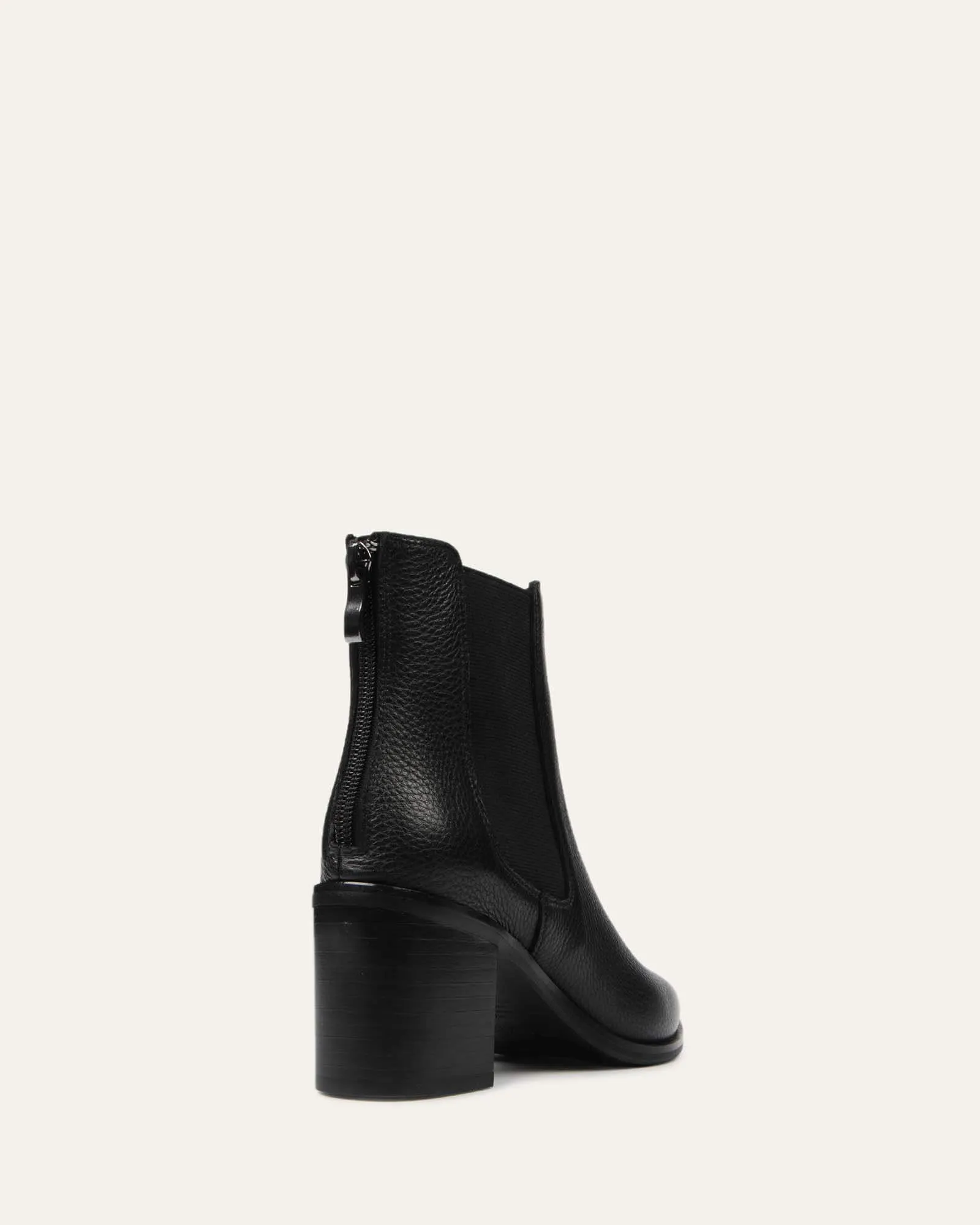 ALLURE MID ANKLE BOOTS BLACK LEATHER