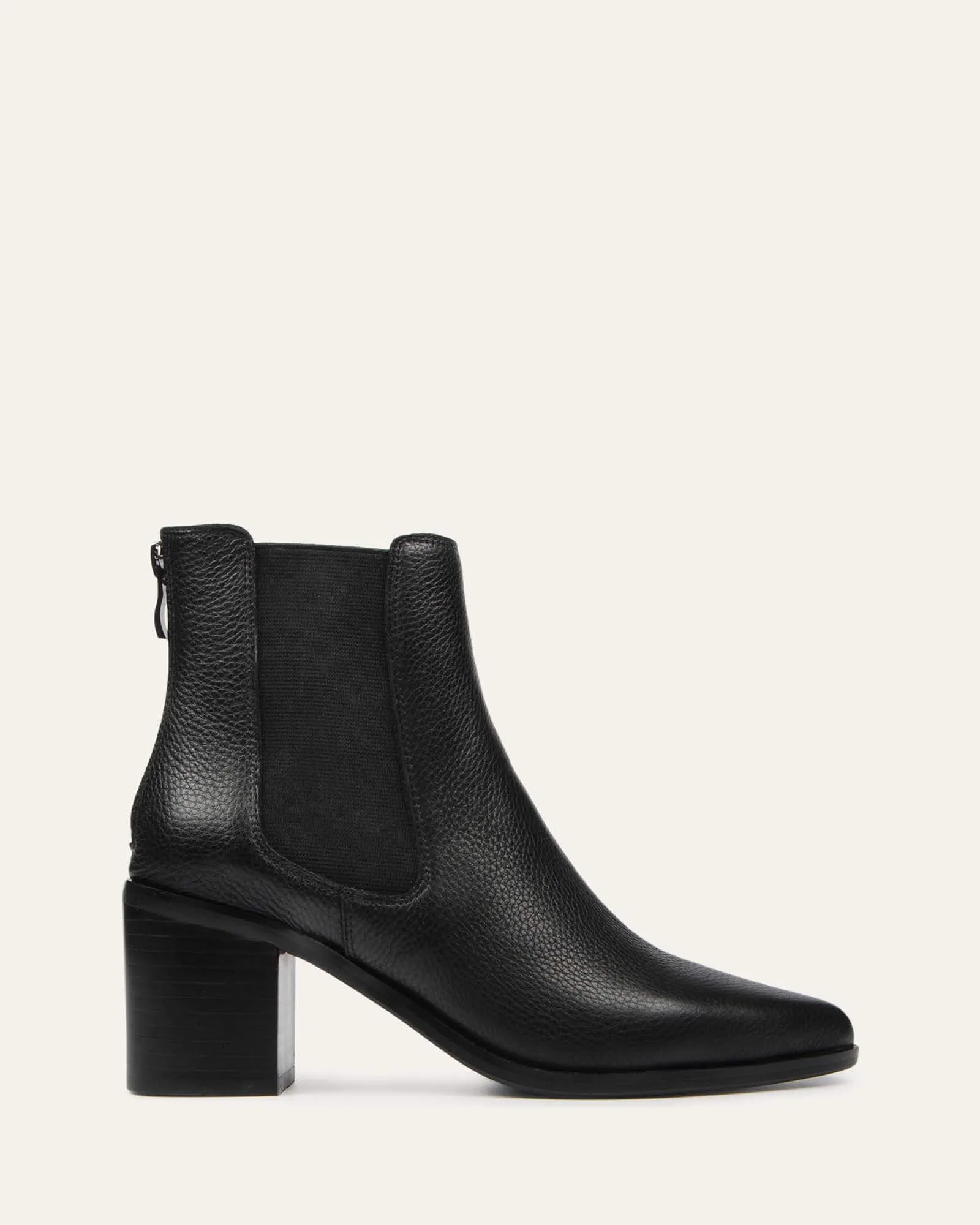 ALLURE MID ANKLE BOOTS BLACK LEATHER