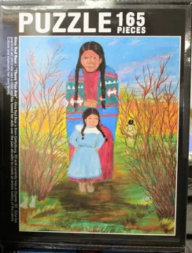 Annie Chasing Hawk - Lakota Art Jigsaw Puzzles