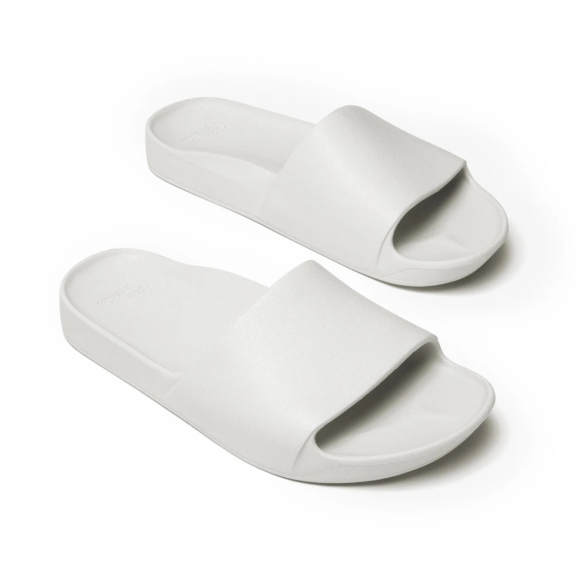 Archies Arch Support Slides in White