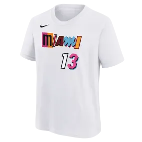 Bam Adebayo Nike Miami Mashup Vol. 2 Name & Number Youth Tee