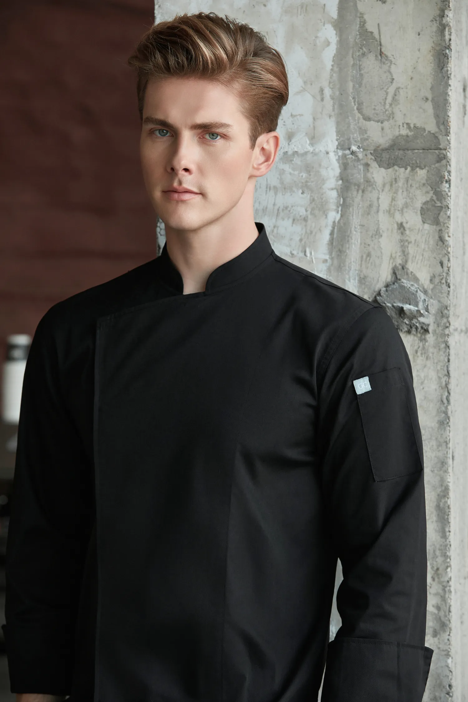 Banyan Black Chef Jacket, Long Sleeve