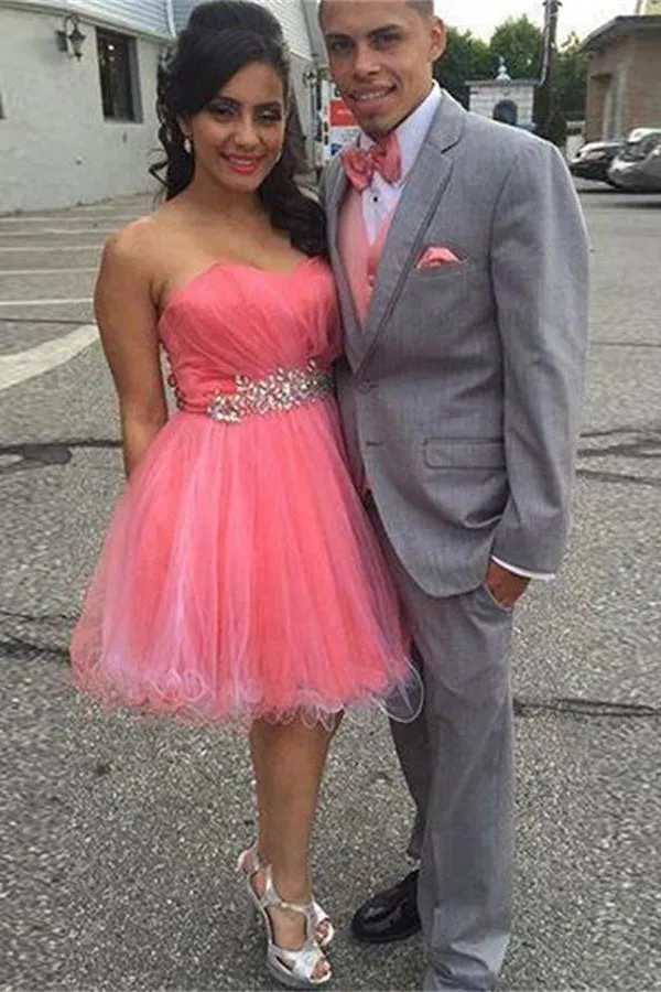 Beautiful Colorful Sweetheart Short Homecoming Dresses