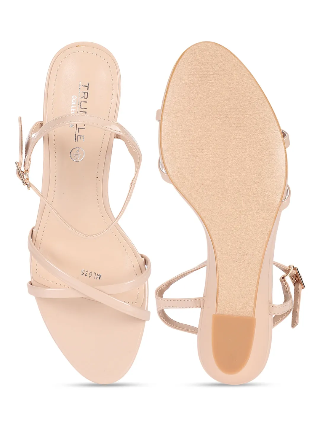 Beige PU Stylish Wedges (TC-RS3605-BEIG)