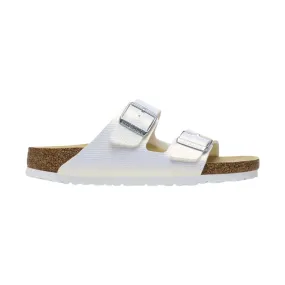 Birkenstock Arizona Birko Flor Embossed Sandal - Shiny White