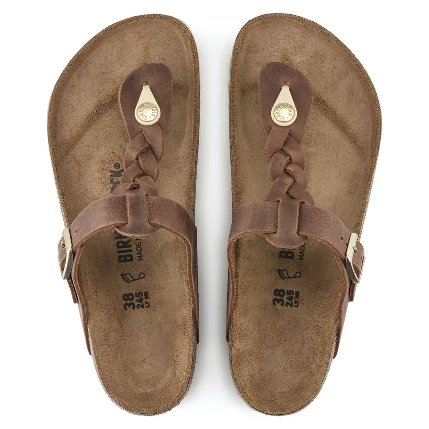 BIRKENSTOCK GIZEH BRAID COGNAC