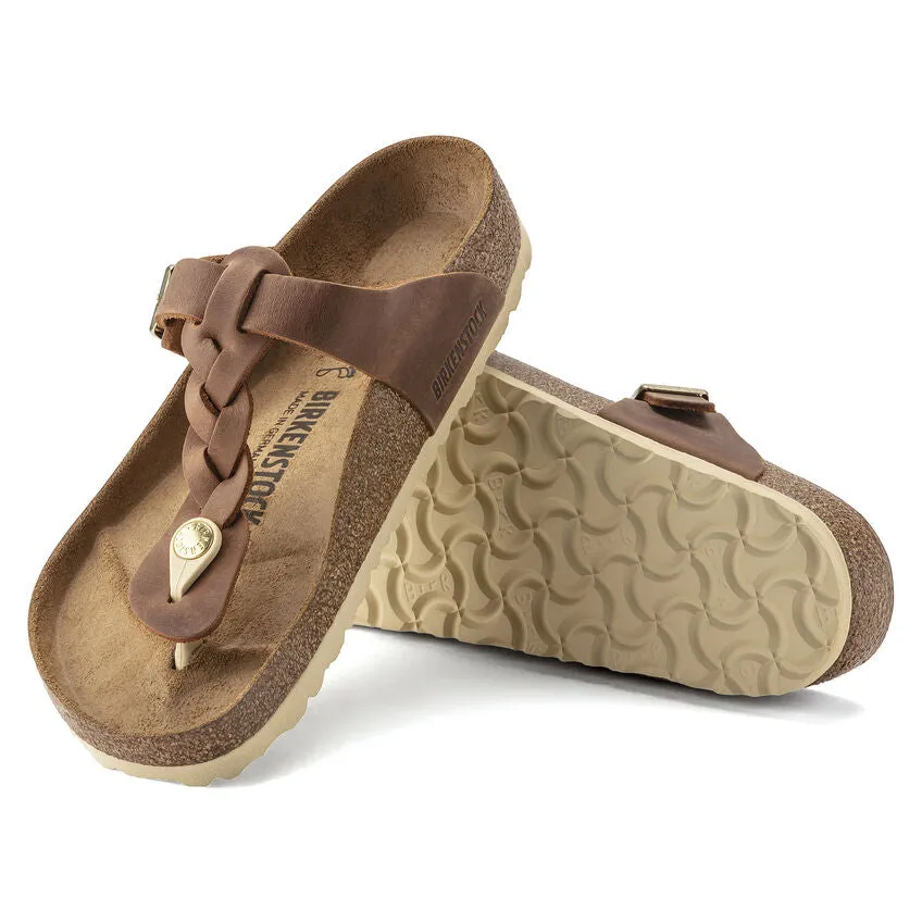 BIRKENSTOCK GIZEH BRAID COGNAC