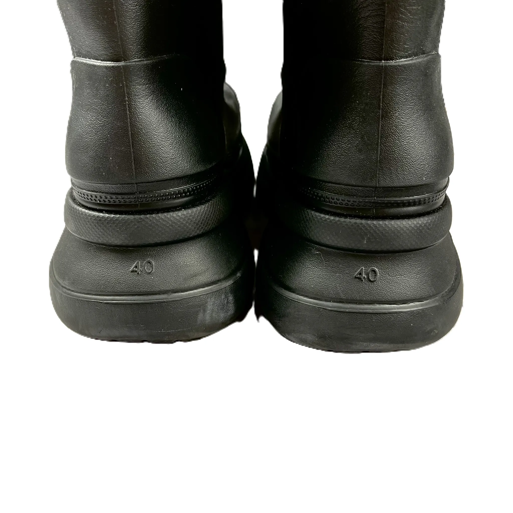 Black Boots Luxury Designer By Balenciaga, Size: 9.5