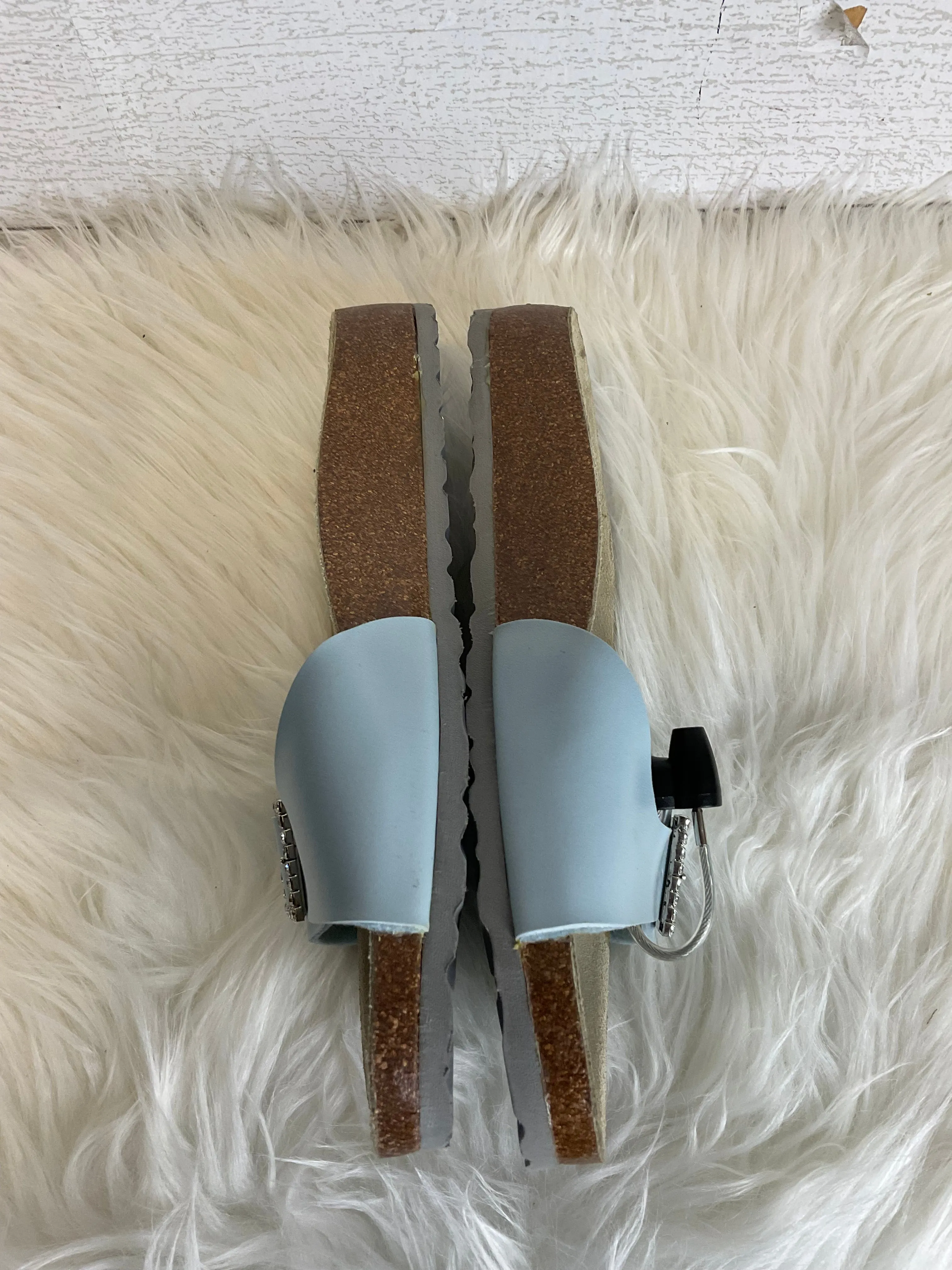 Blue Sandals Designer Birkenstock, Size 7