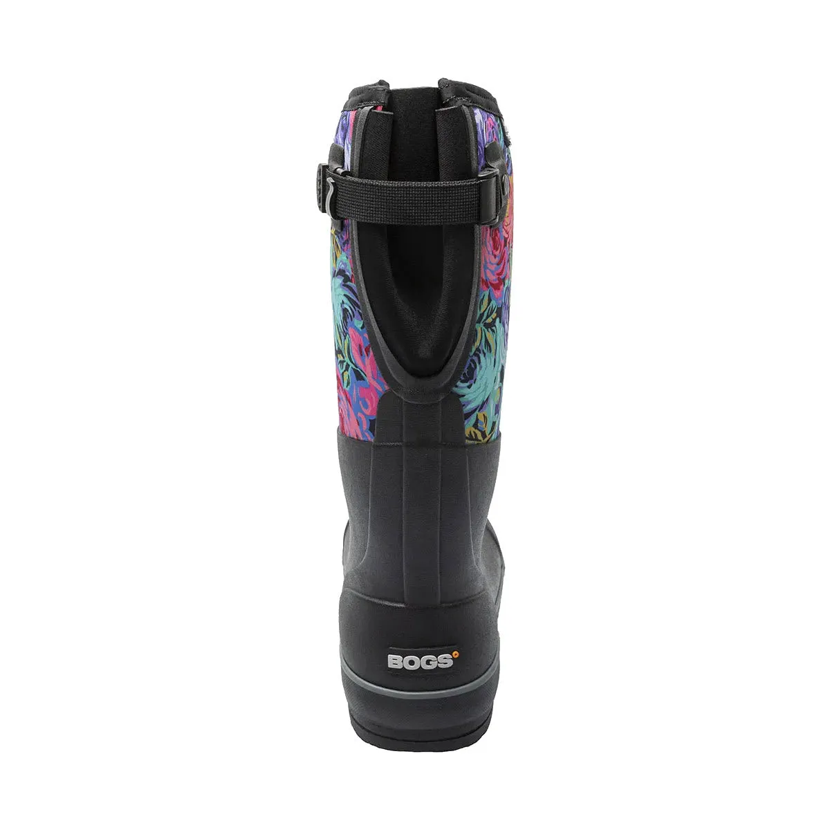 BOGS CLASSIC II ADJUSTABLE CALF ROSE GARDEN BLACK MULTI - WOMENS