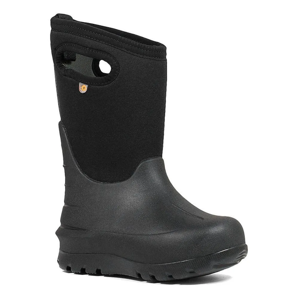 Bogs Neo-Classic Solid Kid's Insulated Rain Boots Black