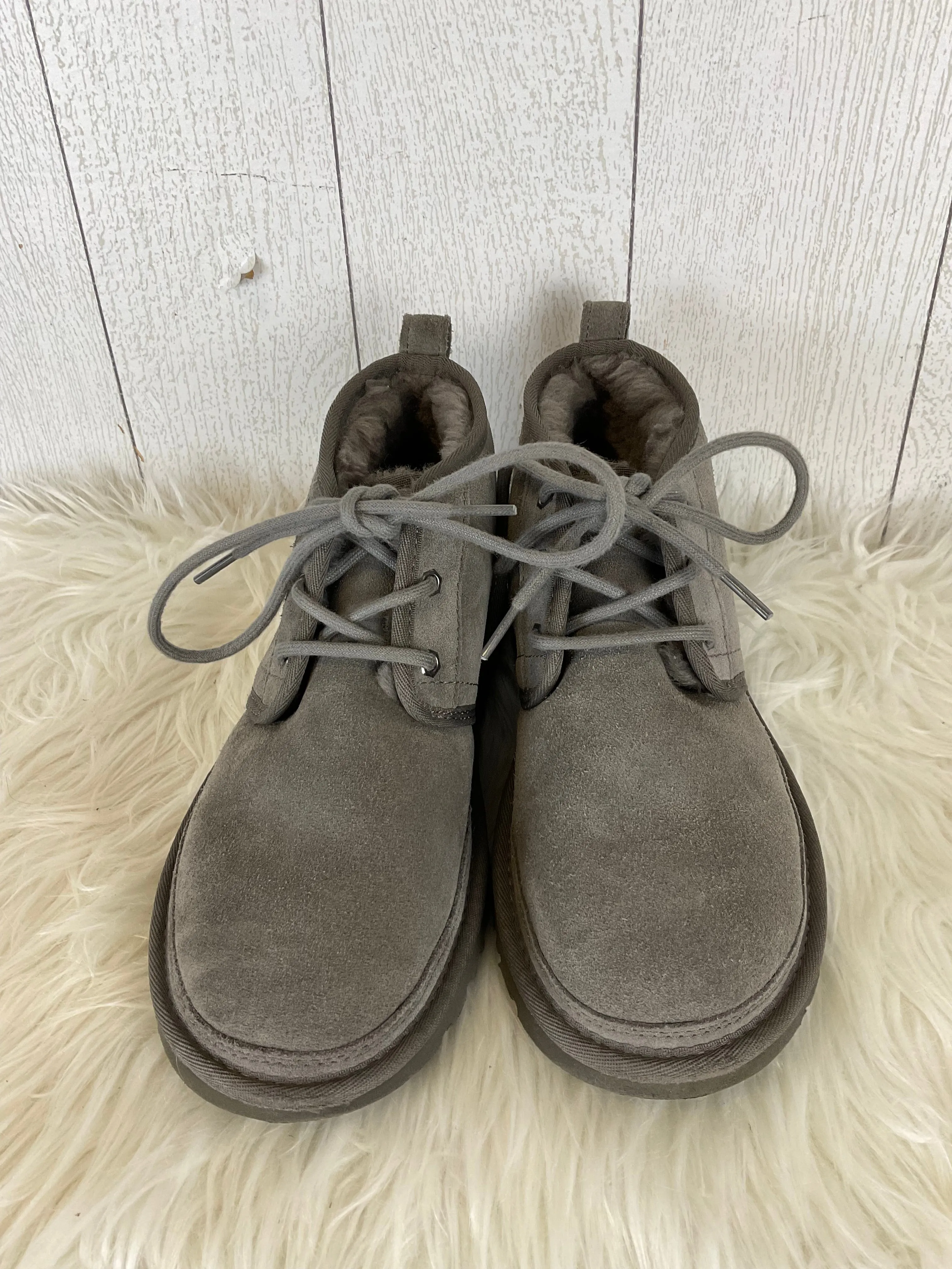 Boots Designer By Ugg In Grey, Size: 8