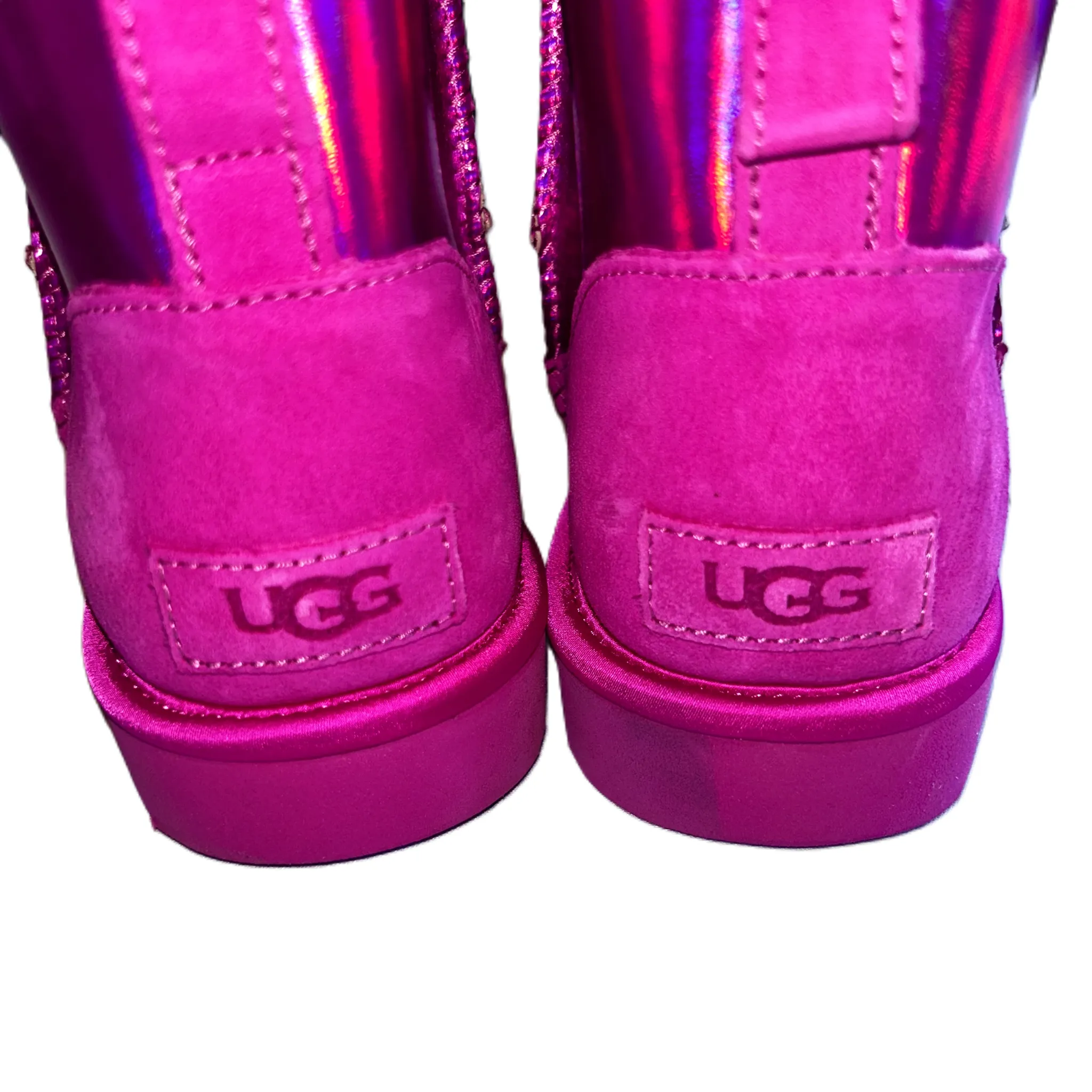 Boots Designer By Ugg In Pink, Size: 8