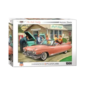 Cadillac Pink Caddy 1000 Piece Puzzle