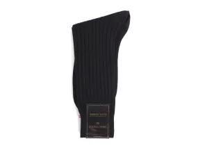 Calf Length Cotton Socks 3-Ply Black