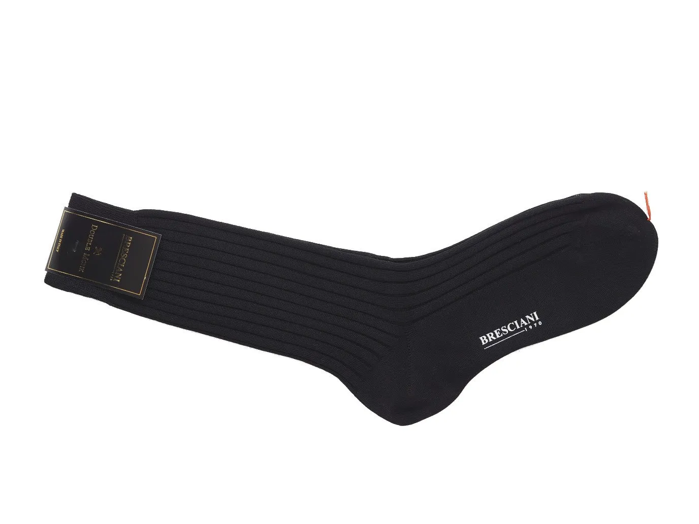 Calf Length Cotton Socks 3-Ply Black