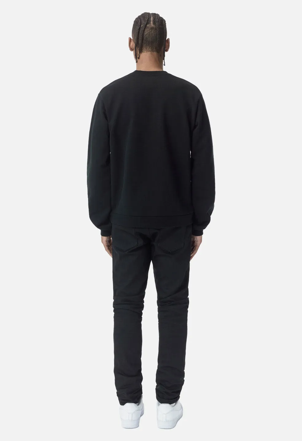 Cashmere Fleece Beach Crew / Black