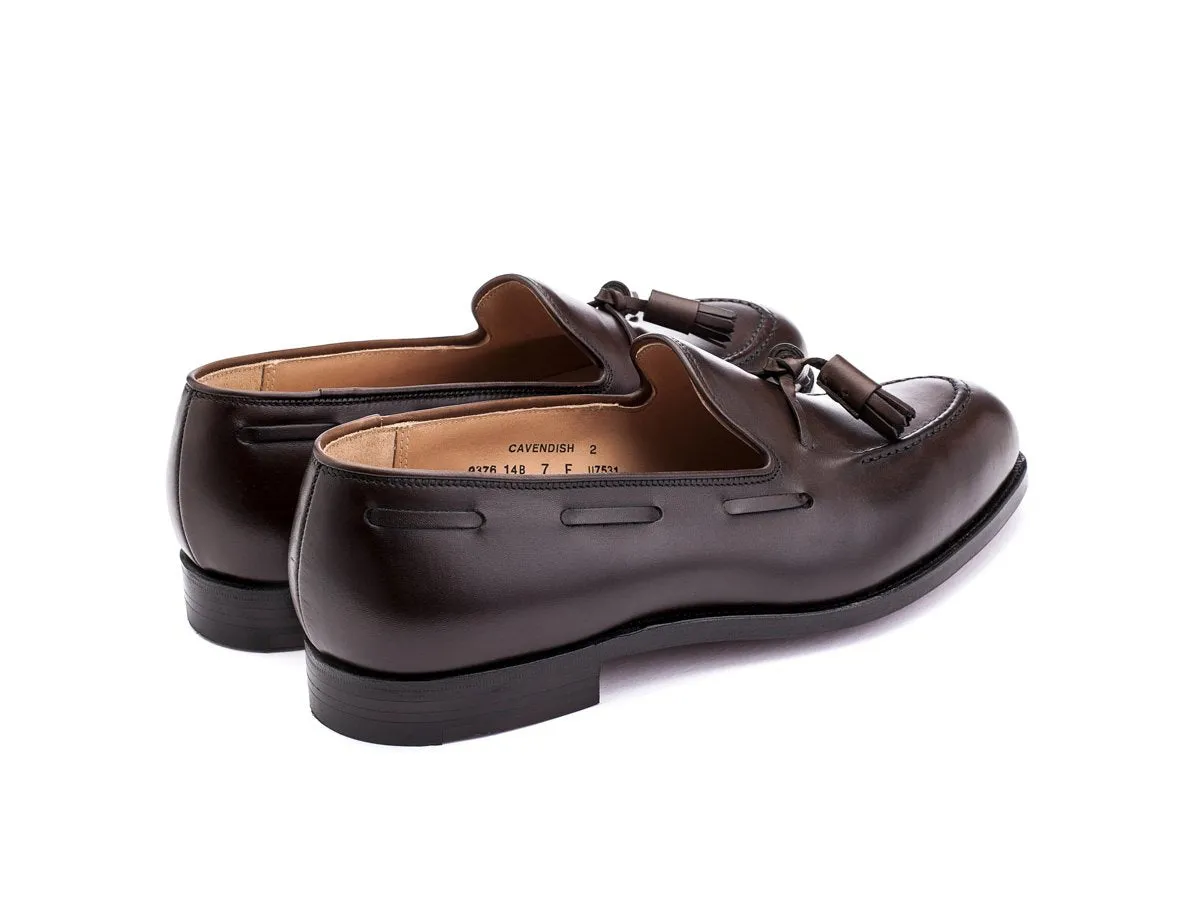 Cavendish Dark Brown Burnished Calf