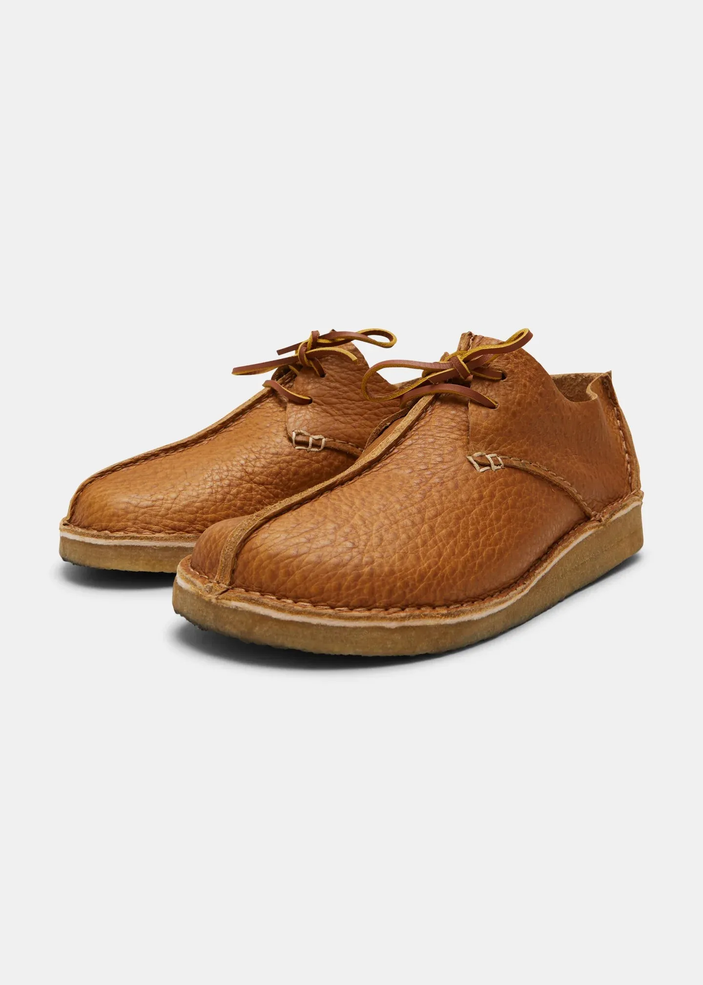 Centre Seam Textured Ostrich Leather Shoe