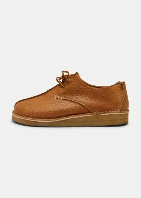 Centre Seam Textured Ostrich Leather Shoe