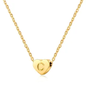 Chilli Waterproof Heart Necklace Golden P