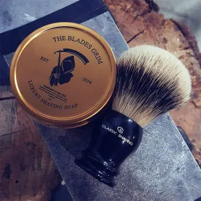 Classic Brand Shaving Brushes & Grim Soap Combo