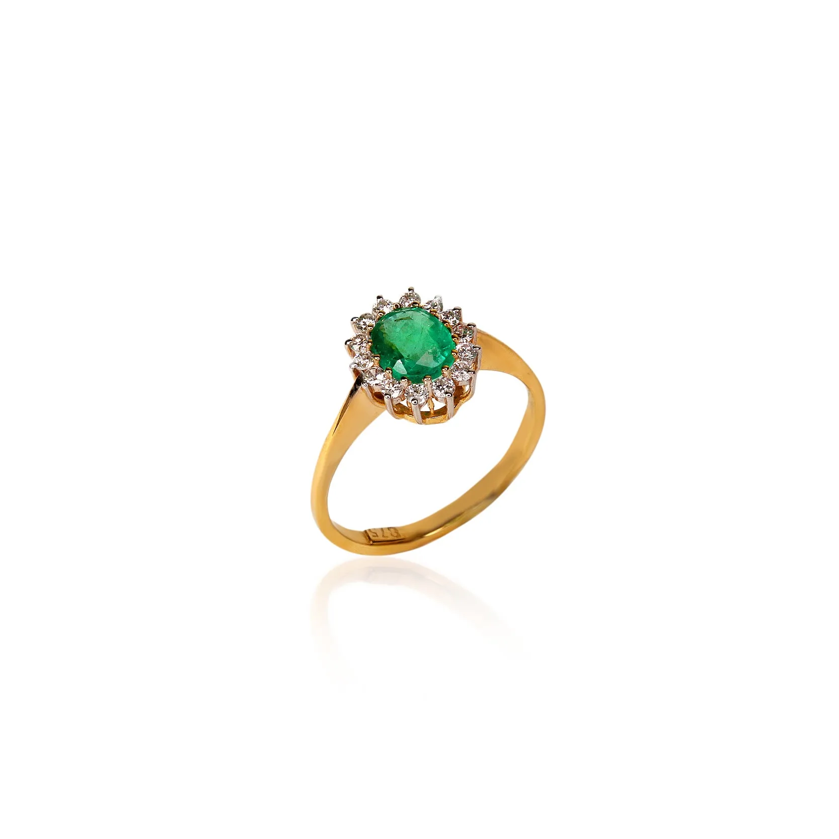 Classic Emerald with Diamonds