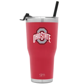 Collegiate Cruiser Tumbler with Flip Lid and Straw