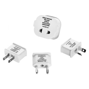 Conair M600ER Travel Smart 4 Piece Adapter Plug Set 036914