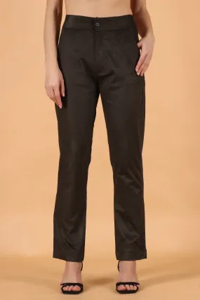 Corduroy Self-Textured Pants